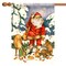 Toland Home Garden Forest Santa Claus and Friends Outdoor Christmas Flag - 28" x 40"